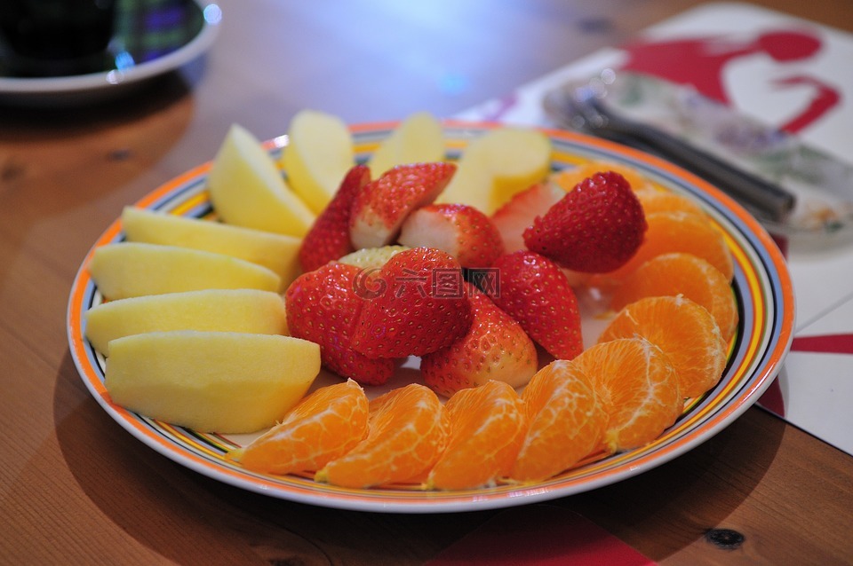 水果,水果点心,食品