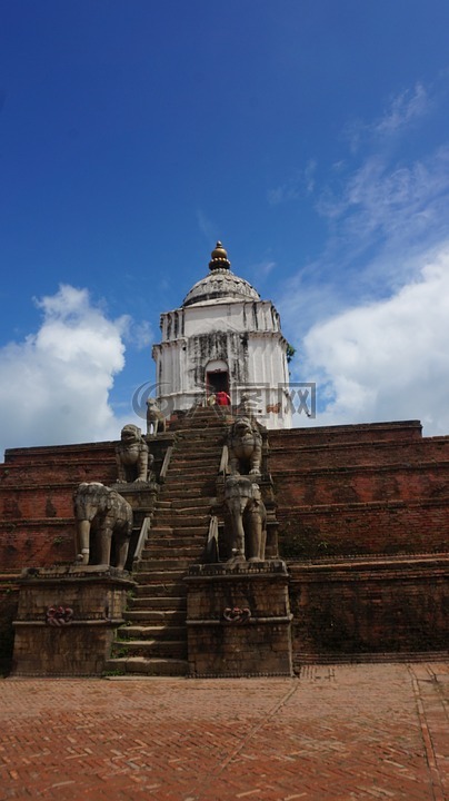 寺庙,尼泊尔,巴德岗
