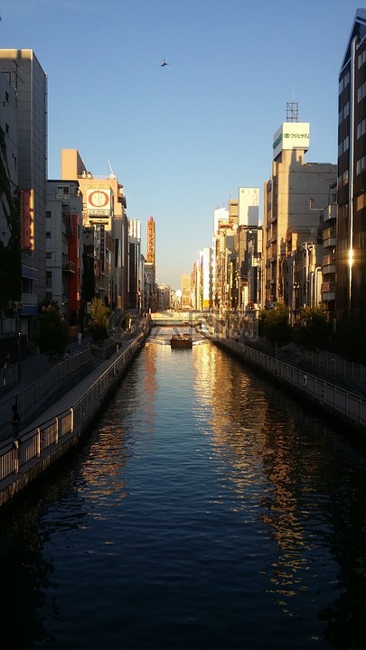 日本,大阪,河