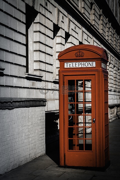 伦敦,电话,小木屋