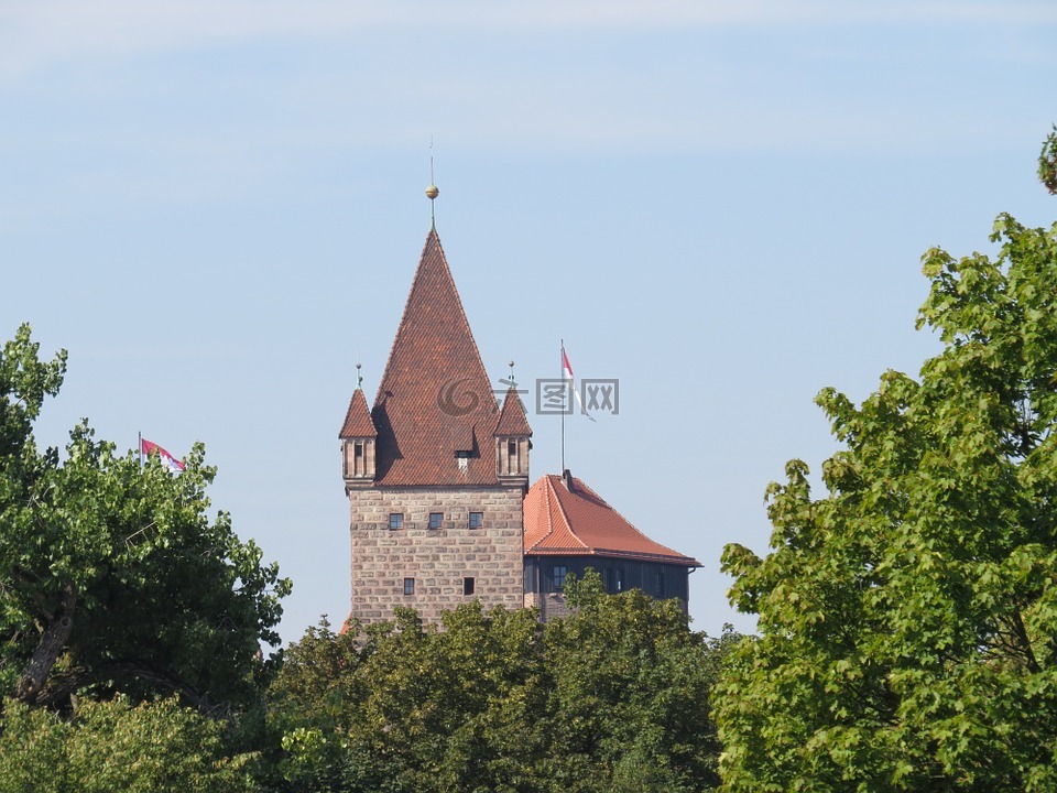 城堡,塔,中世纪