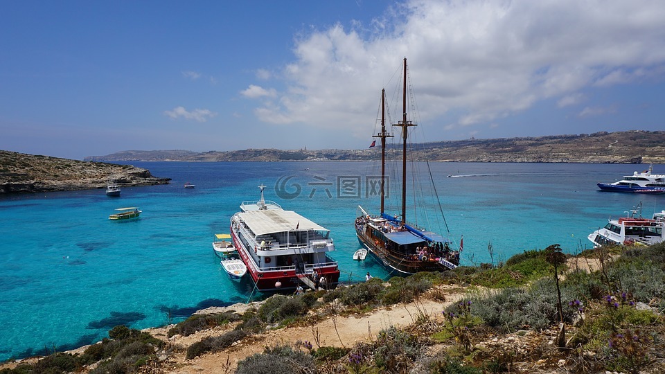 蓝色礁湖,科米诺岛,马耳他