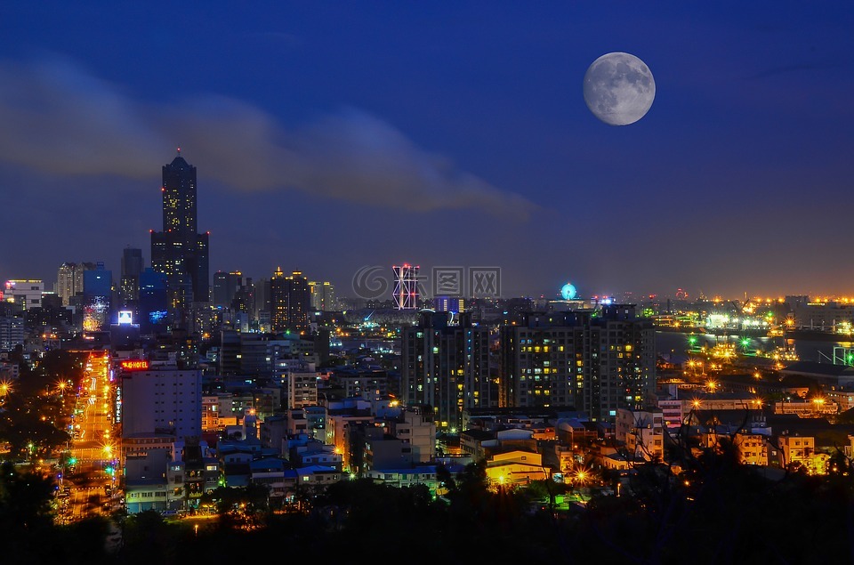 城市景观,高雄市,台湾