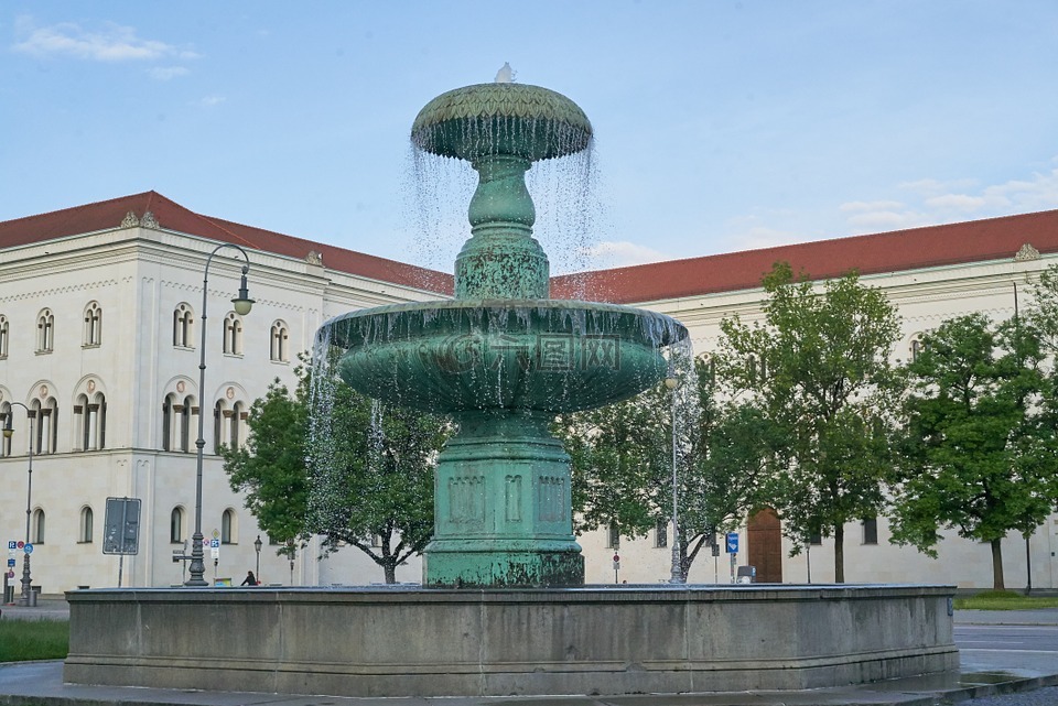 喷泉,慕尼黑,历史文化名城