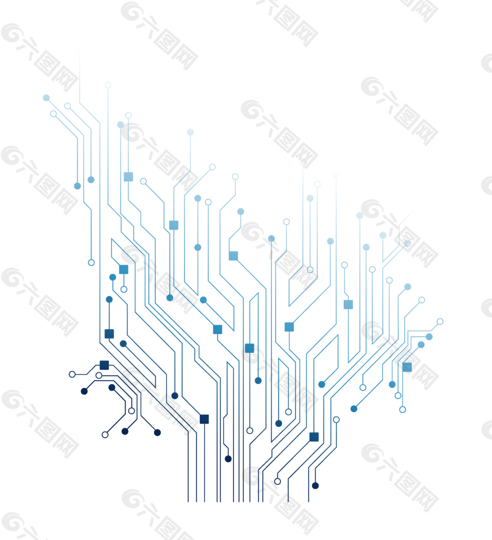 科技线条PPT基础元素