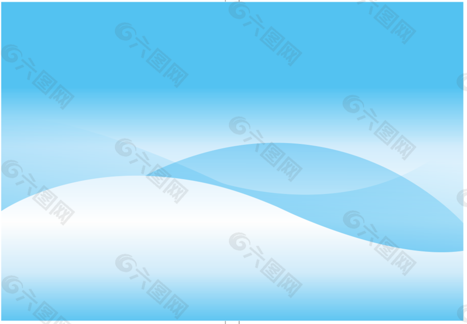 淡蓝色线条画册封面