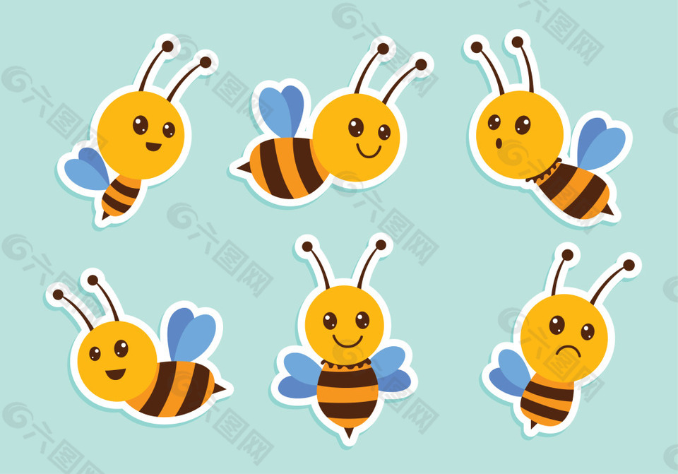 卡通蜜蜂素材