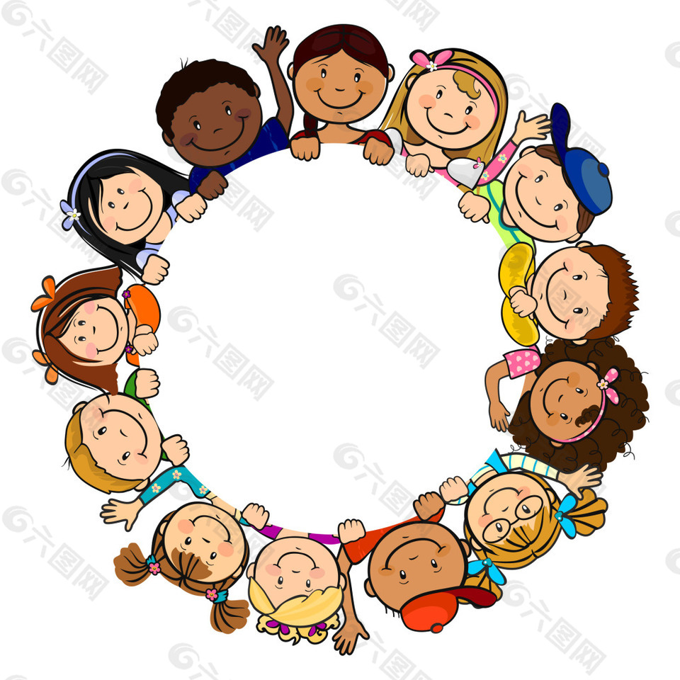 围成一圈的孩子