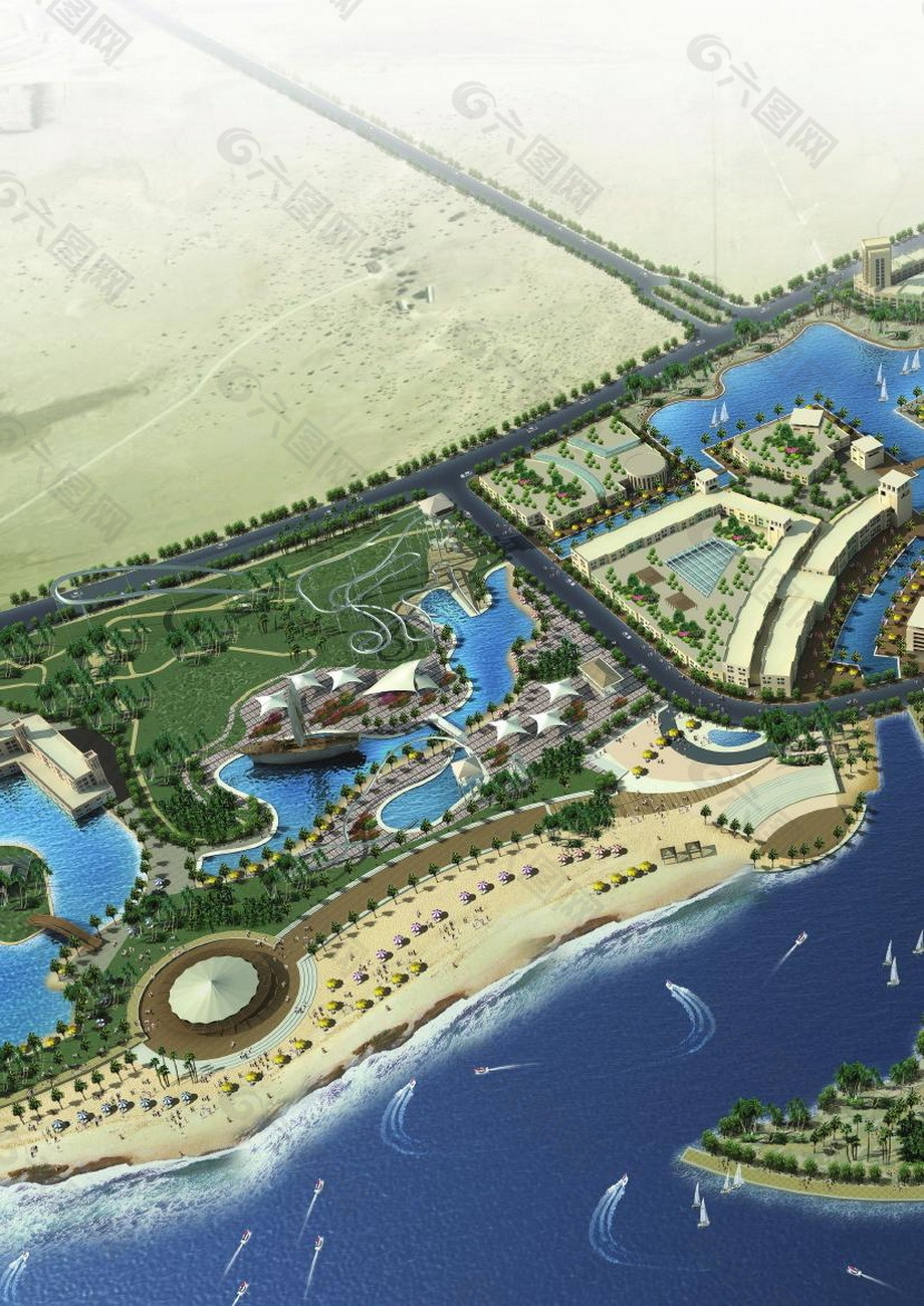 23.Bahrain滨海度假休闲中心城市设计[EDAW]