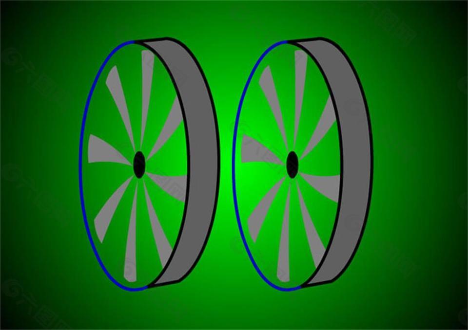 绿色轮子