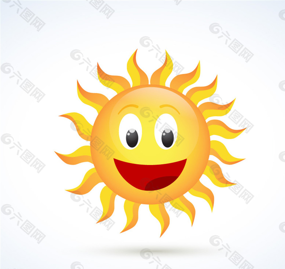 快乐太阳设计矢量素材图片