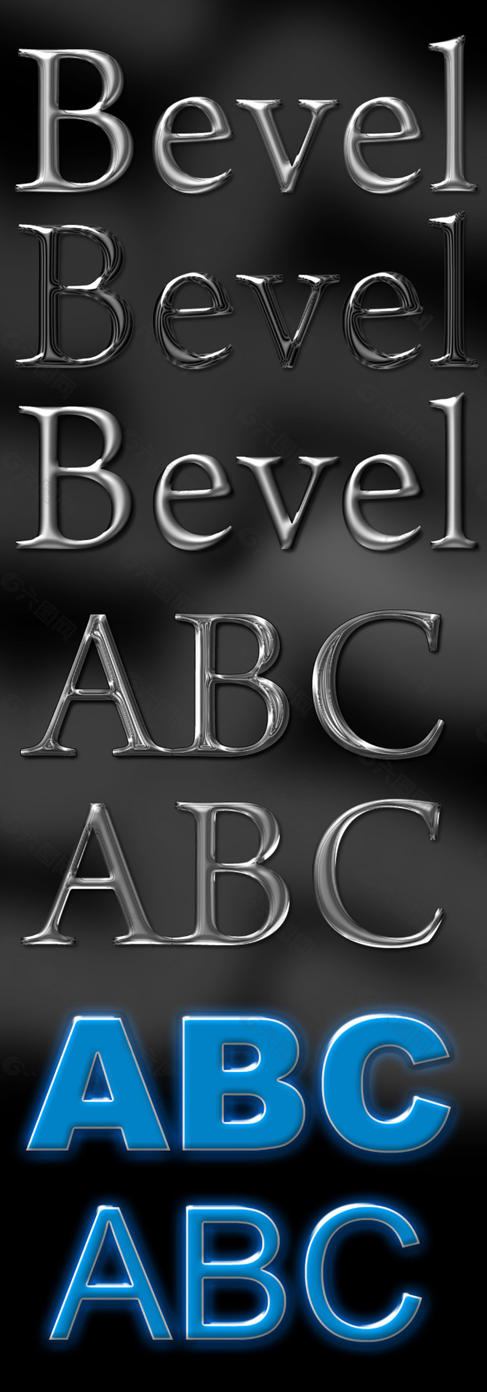 字体样式51 PSD源文件含预置