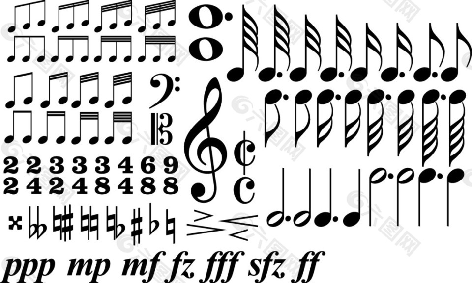 音乐符号素材