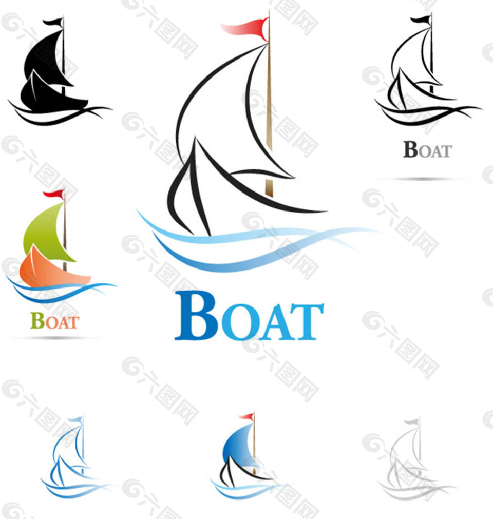 创意航海标志logo
