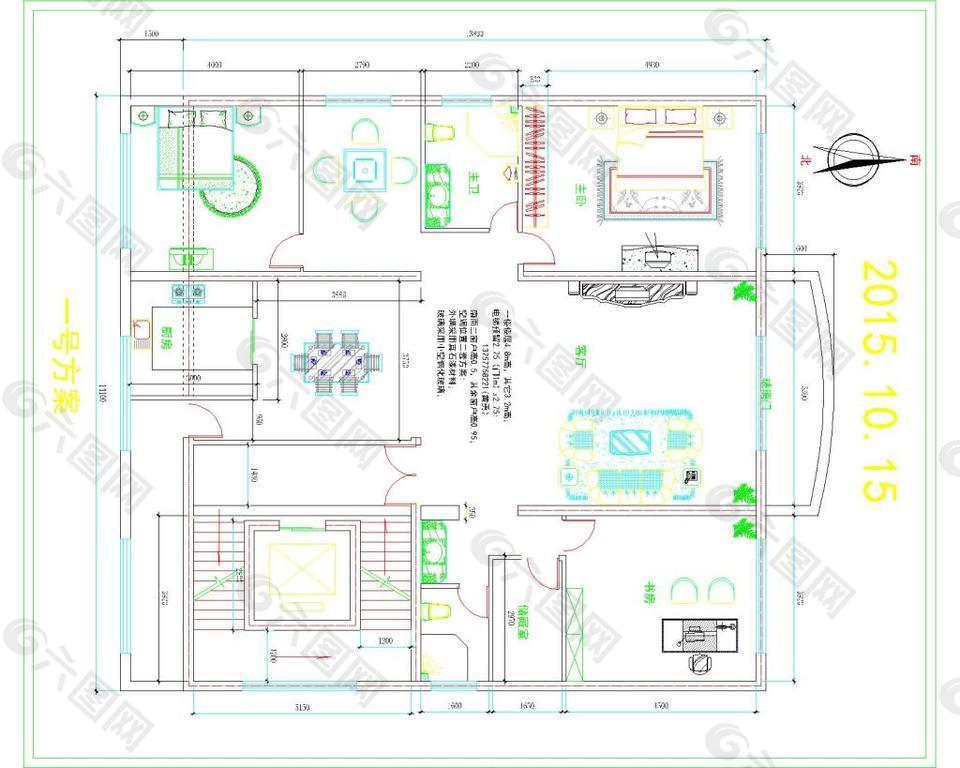 某自建别墅布置图