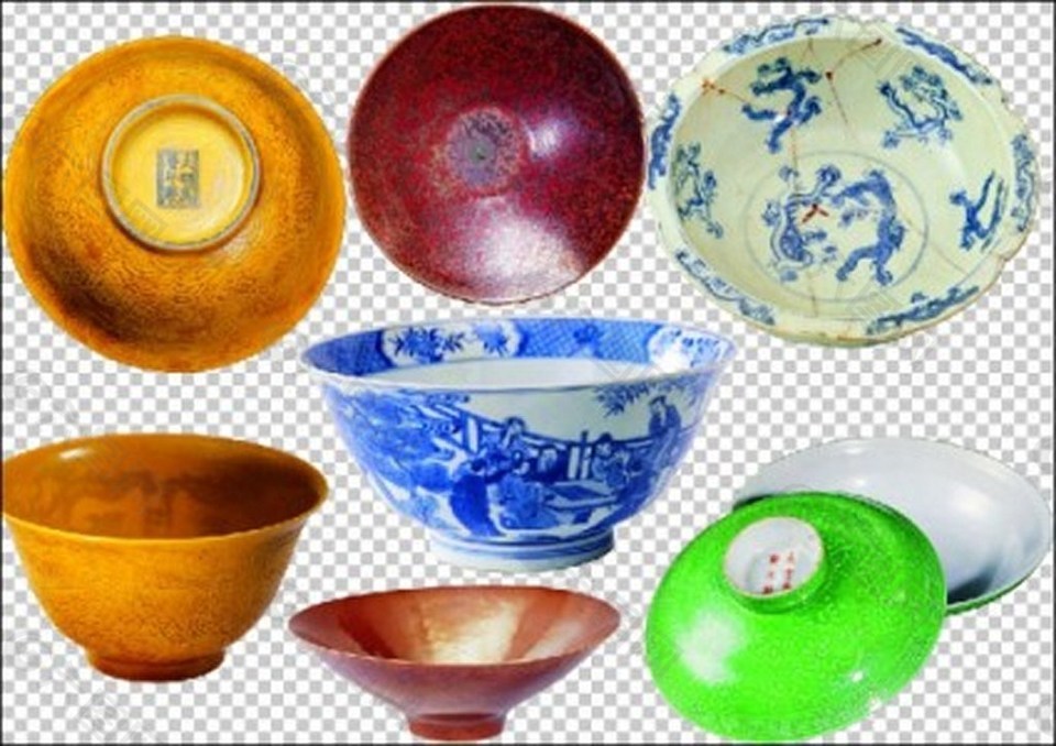 7陶瓷碗木制碗psd图片免费psd