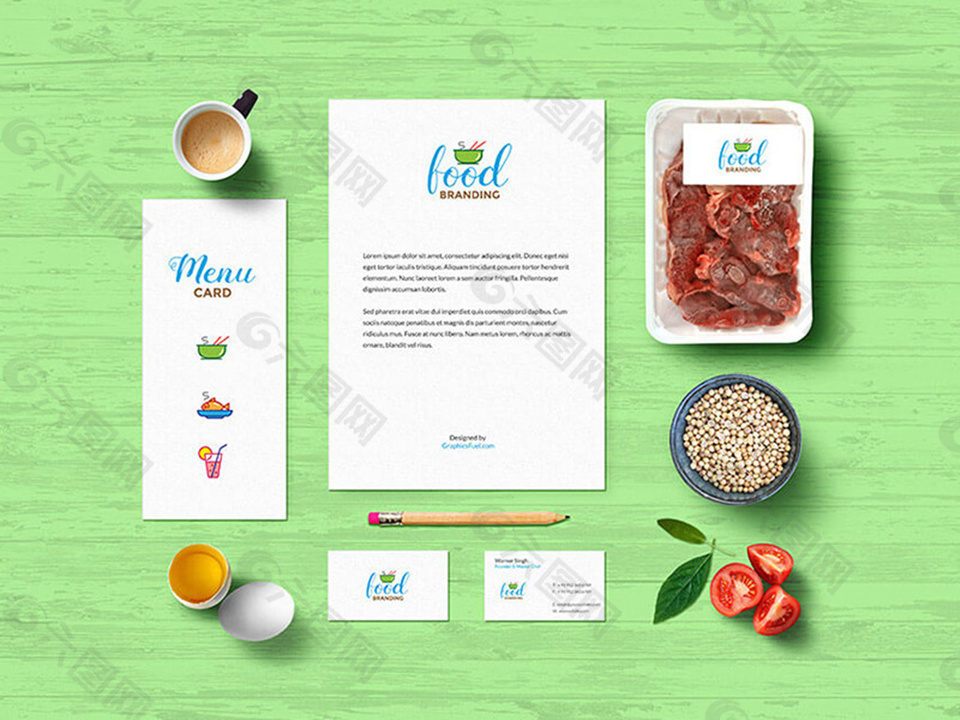 工作场景美食摄影Mock Up样机素材