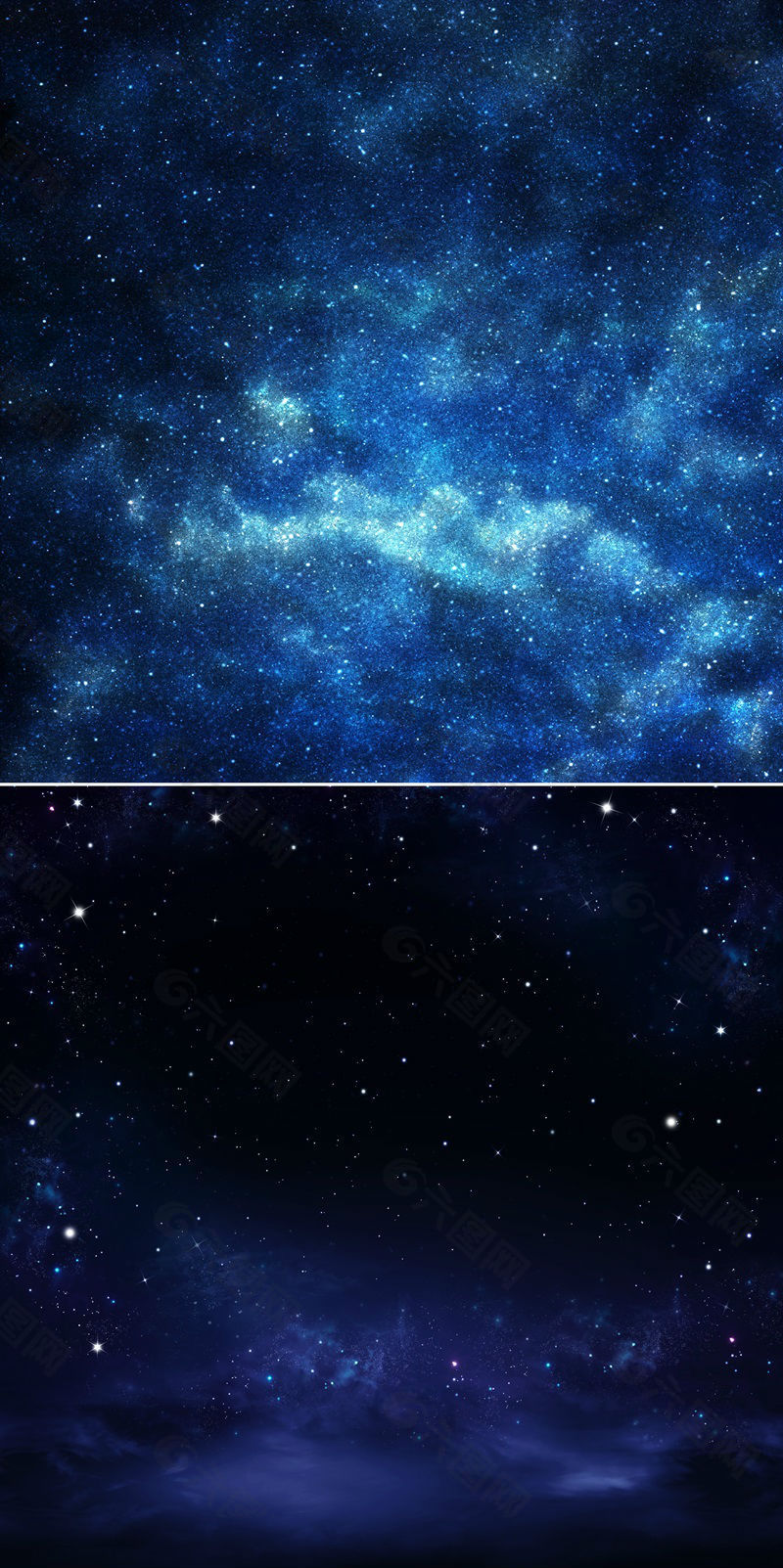 2张蓝色璀璨星空背景高清图片下载背景素材免费下载 图片编号 六图网