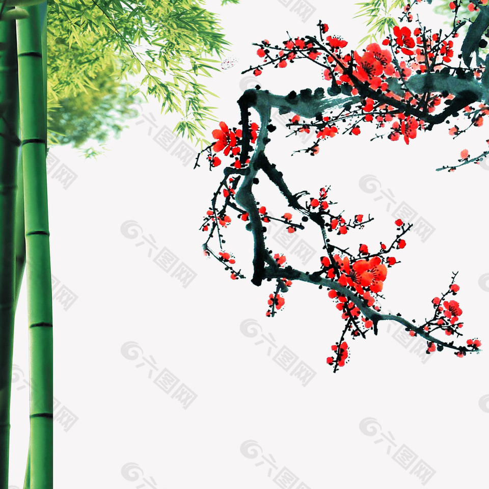 梅竹图片