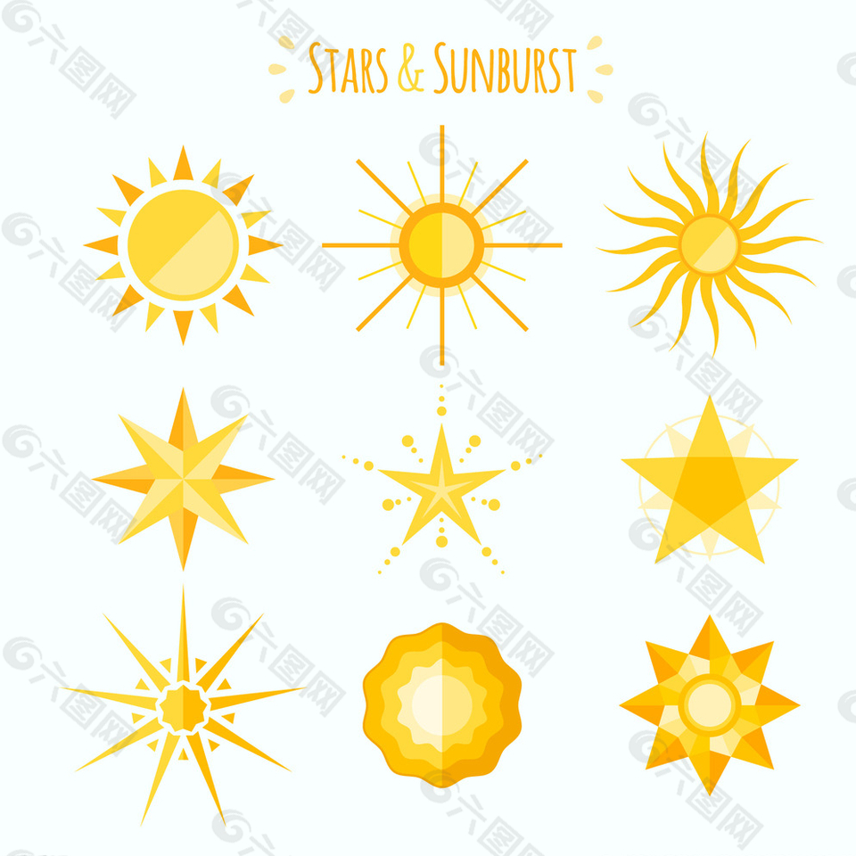 太阳和星星图片