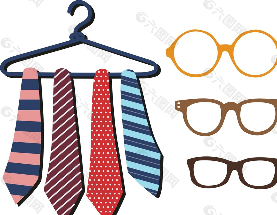 领带 眼镜图片
