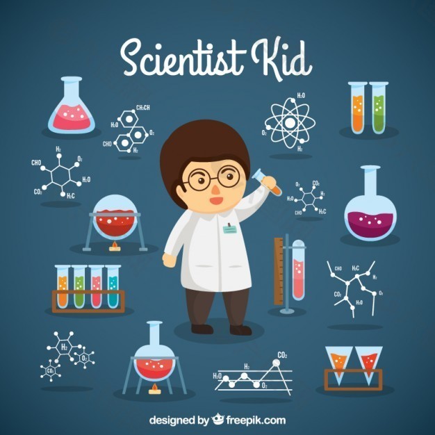 科学家男孩与实验对象