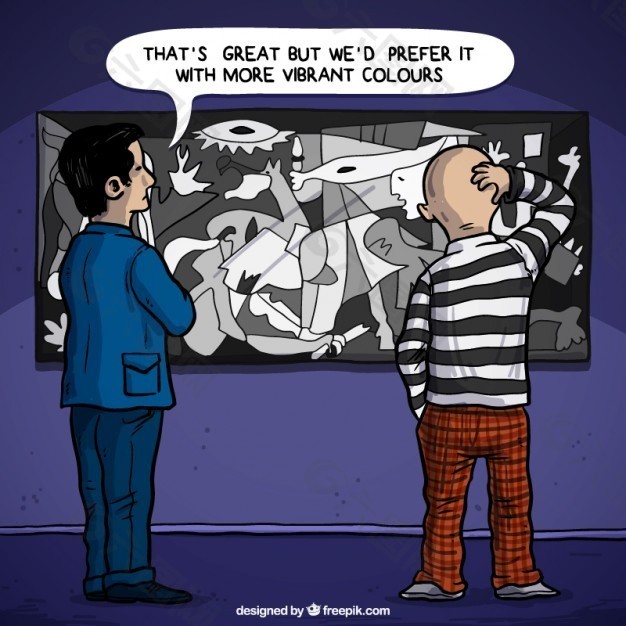 客户对格尔尼卡毕加索