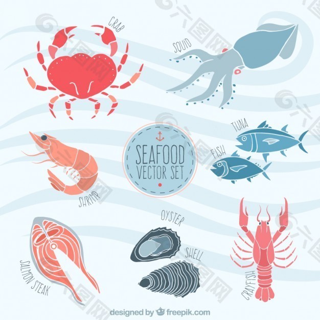 海鲜的插图