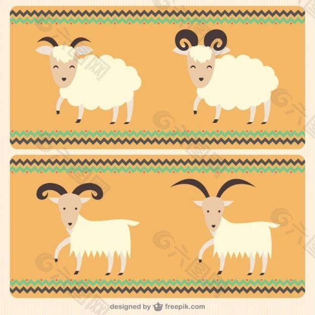 山羊的插图