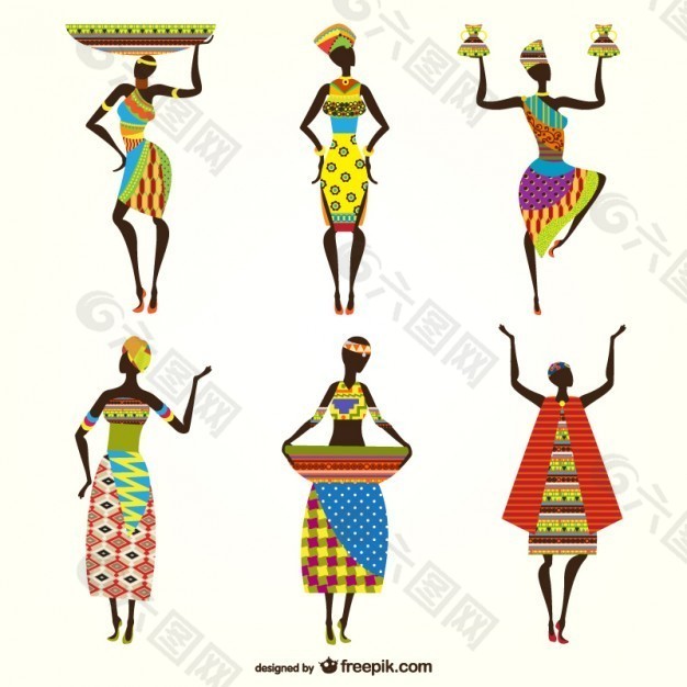 非洲妇女的载体
