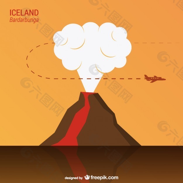 Bardarbunga火山向量