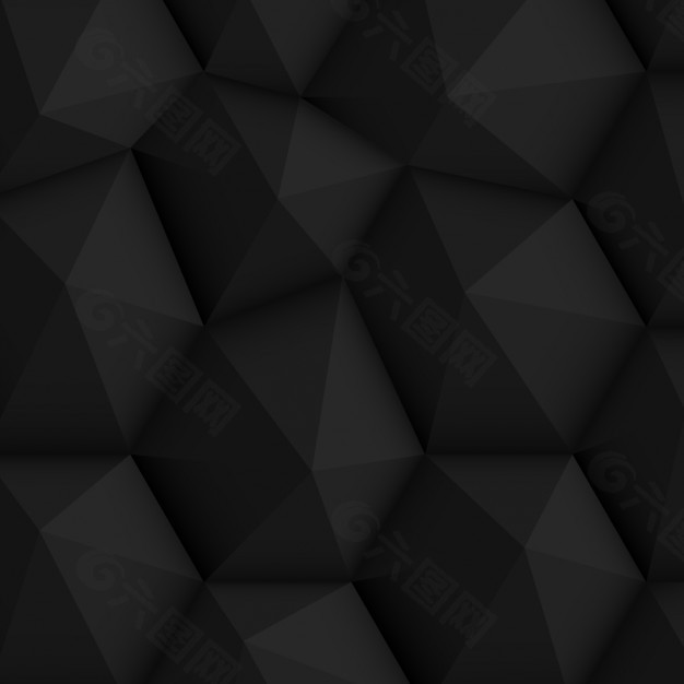 黑色多边形抽象背景背景素材免费下载(图片编号:7775615)