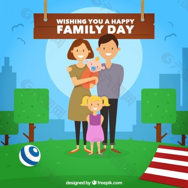 家庭日背景