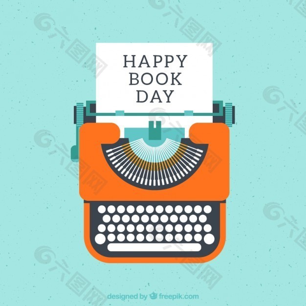 老式打字机的背景