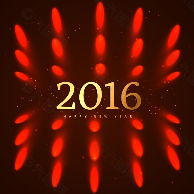 新的2016年背景与红灯