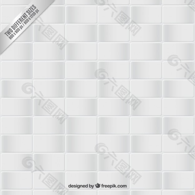 白色瓷砖地板背景