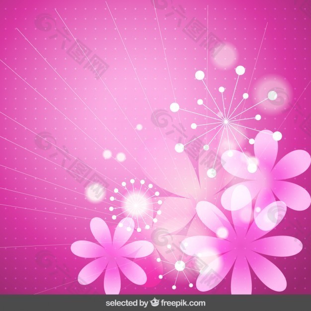 粉红色花的背景