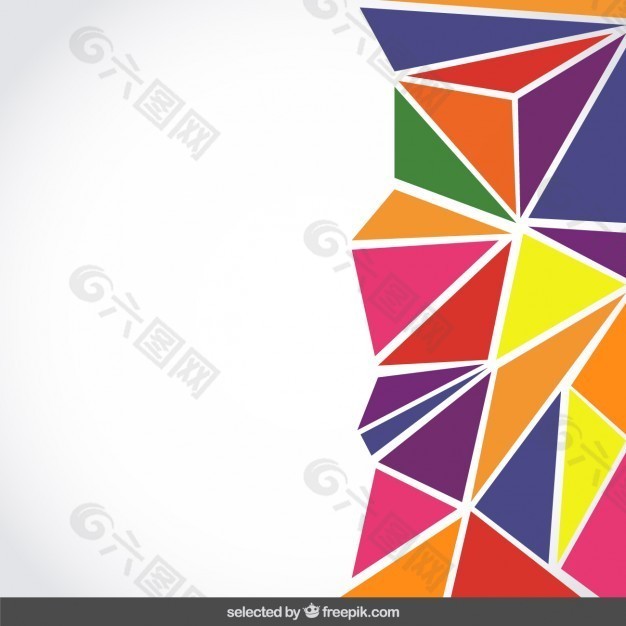 彩色三角形背景背景素材免费下载(图片编号:7789481)