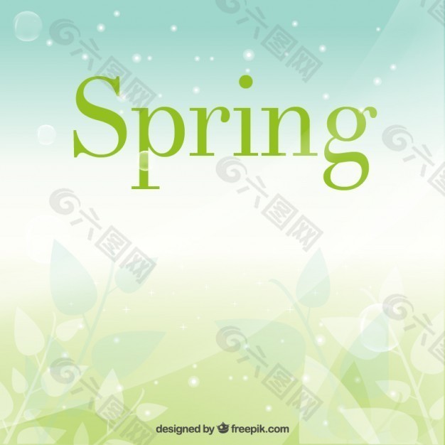 模糊风格的春天背景