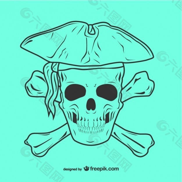 海盗骷髅图标
