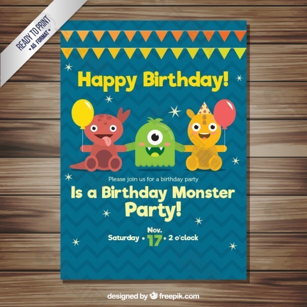 生日的怪兽卡