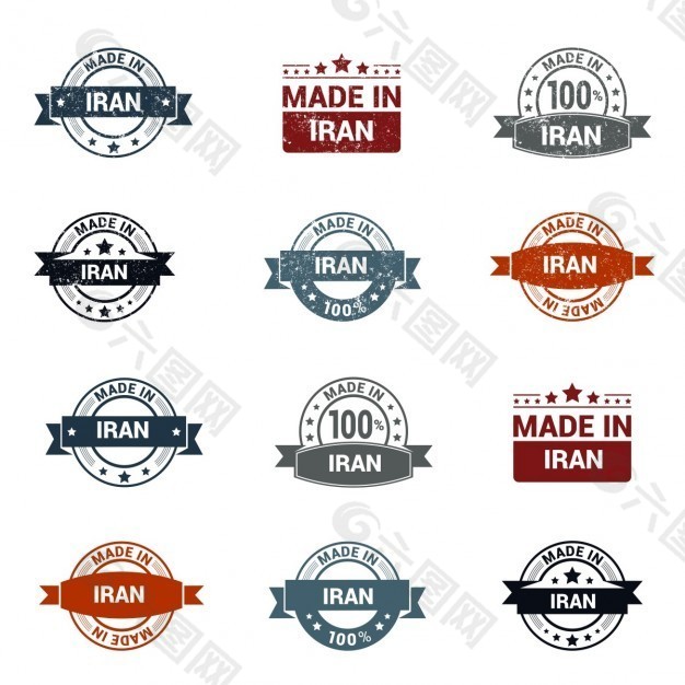 “伊朗制造”橡皮邮票收藏