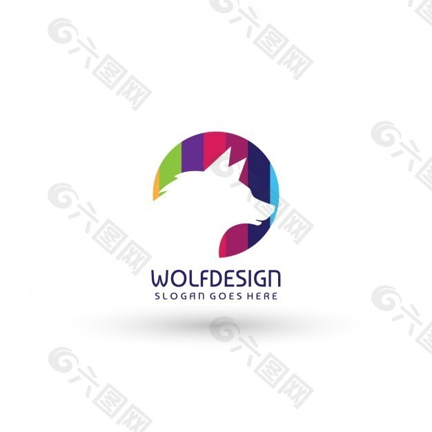 狼logo模板