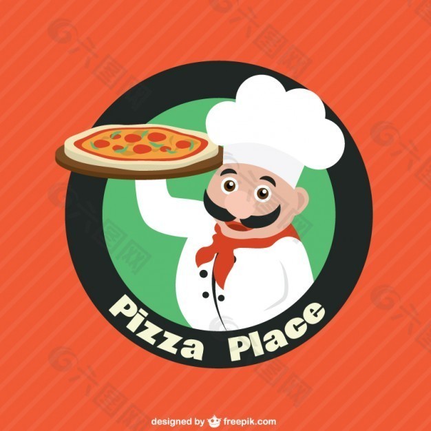 比萨餐厅标志