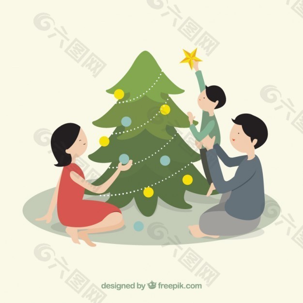 家庭装饰圣诞树