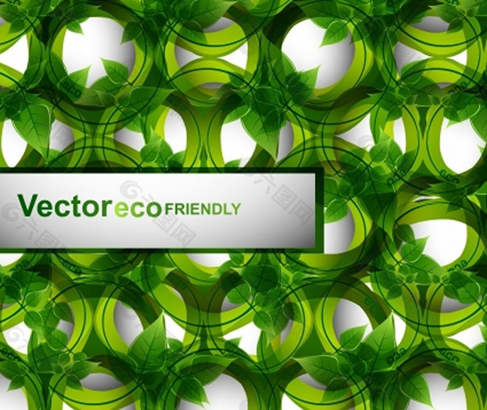 抽象的生态绿色