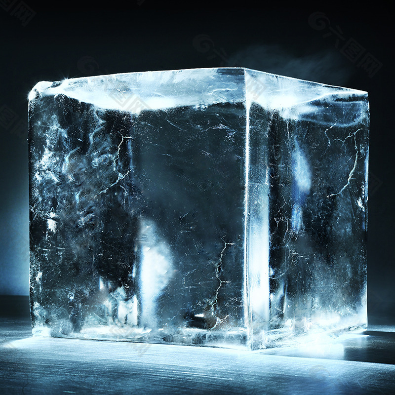 质感冰块背景图