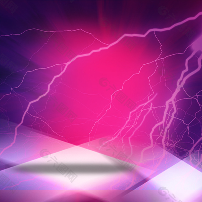 紫色闪电背景