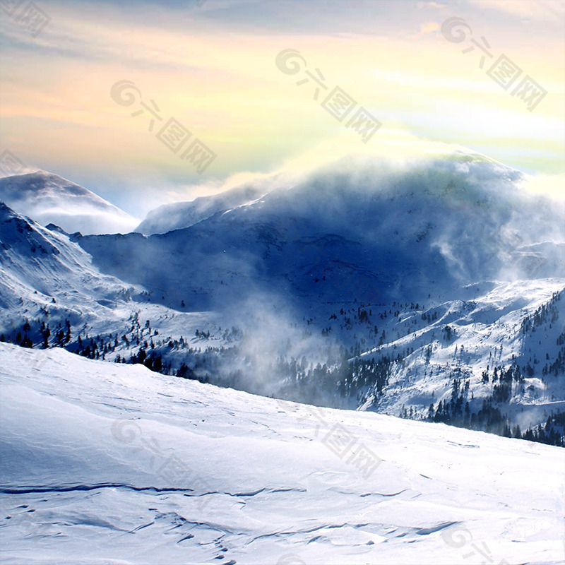 雪山背景背景素材免费下载 图片编号 六图网