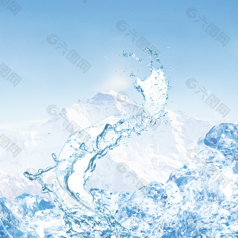 本次背景 作品主题是 冰块促销主图背景图,编号是7818839,格式是psd
